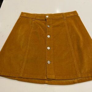 Corduroy Mini Skirt